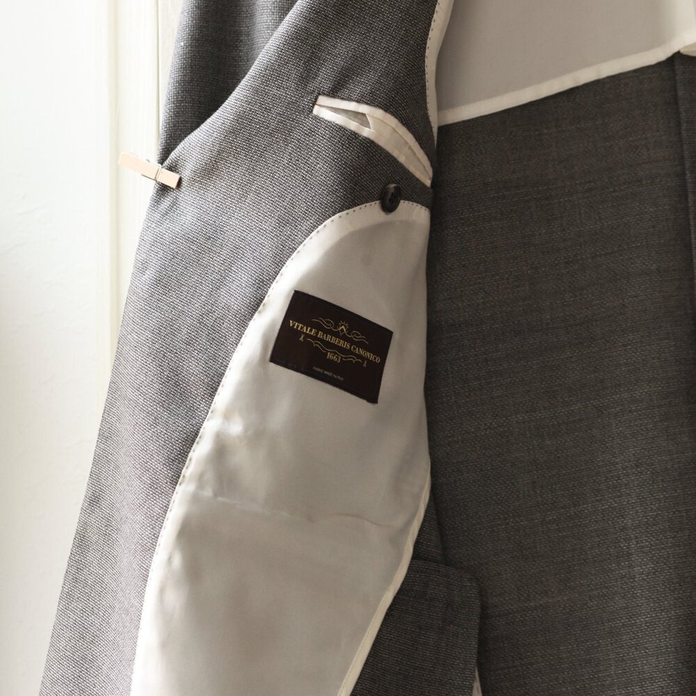 Suit supply pure wool gray suit jacket